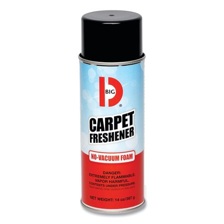 BIG D No-Vacuum Carpet Freshener, Fresh Scent, 14 oz Aerosol, PK12 024100